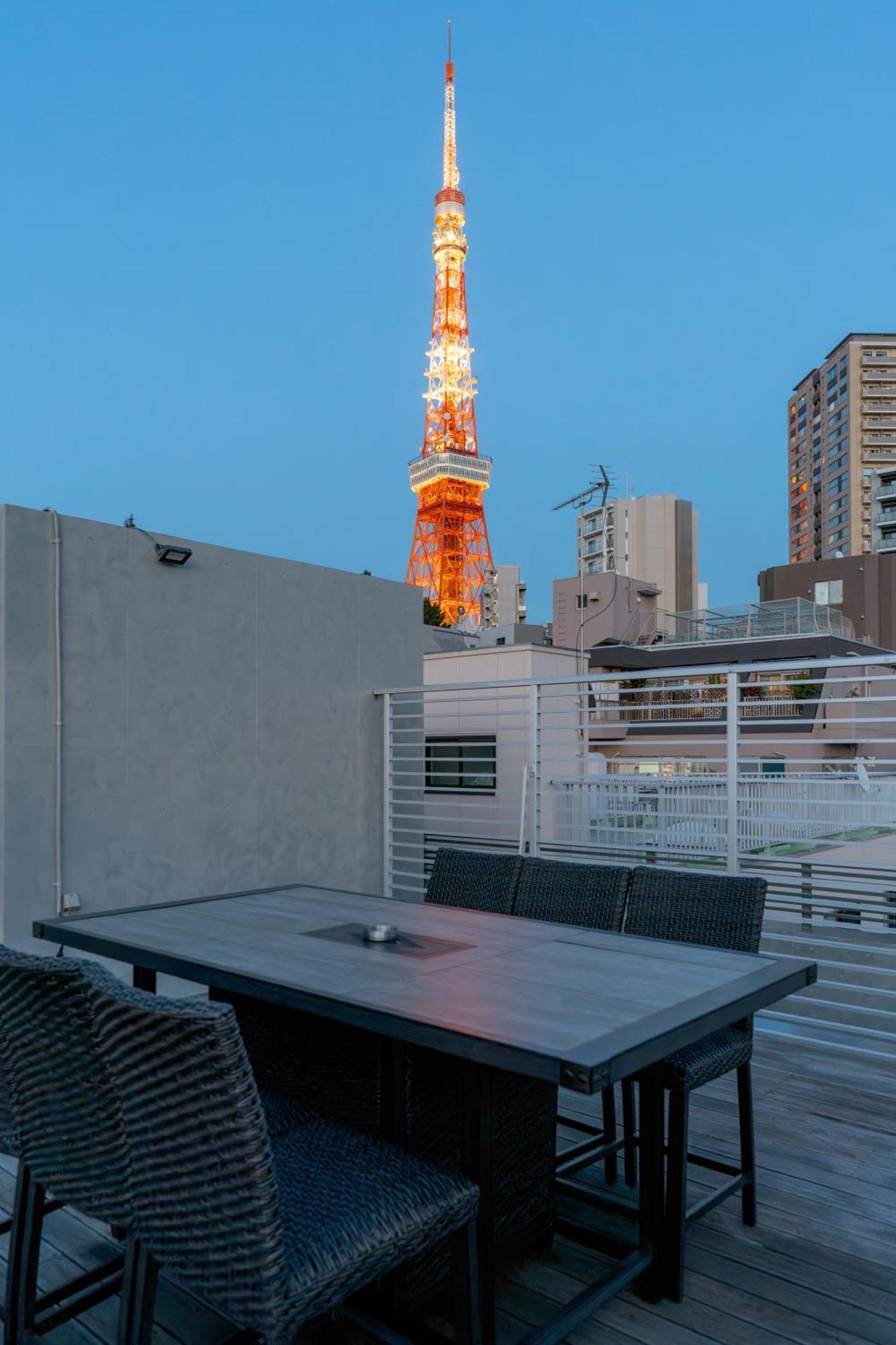 Azabu Modern House The Tokyo Tower Can Be Seen From The Villa 500M2 Eksteriør billede